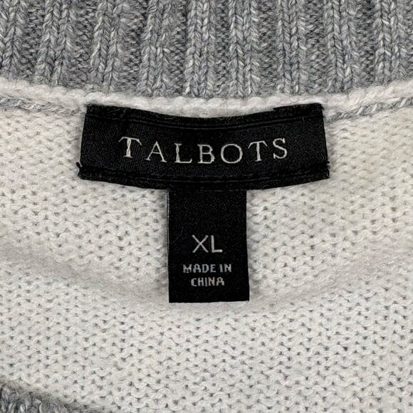 Talbots Pastel Striped Sweater Women's XL Lightweight Transitional Pullover - Picture 6 of 11